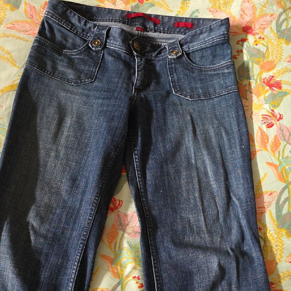 Banana Republic Dark Blue Straight Leg Jeans - Limited Edition